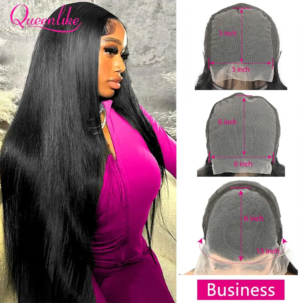 36 34 32 inch 5x5 6x6 Hd Lace Closure Wig 42 40 30 inch Long 13x6 360 Straight Glueless Human Hair Lace Frontal Wigs For Women