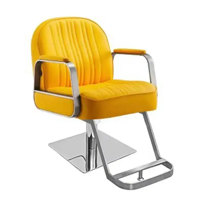 Barber Barber Chair Luxury Reclinable Home Equipment Designed Chair Leg Rest Makeup Cadeira Man De Barbeiro Commercial Furniture