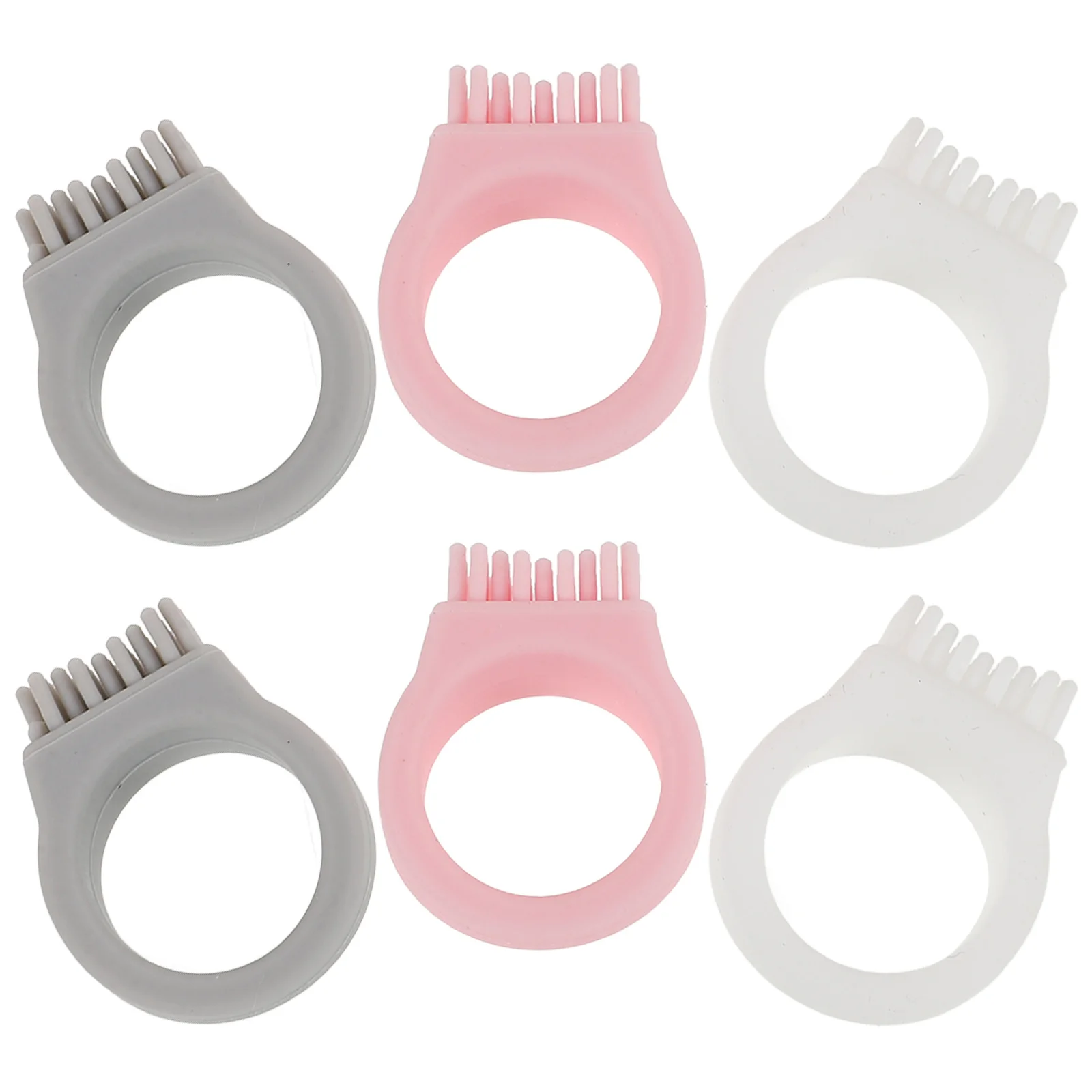 

6pcs Portable Toothbrush For Travelers Mini Ring Toothbrush Compact Soft Bristles Oral Cleaning Tool Travel Hiking Use