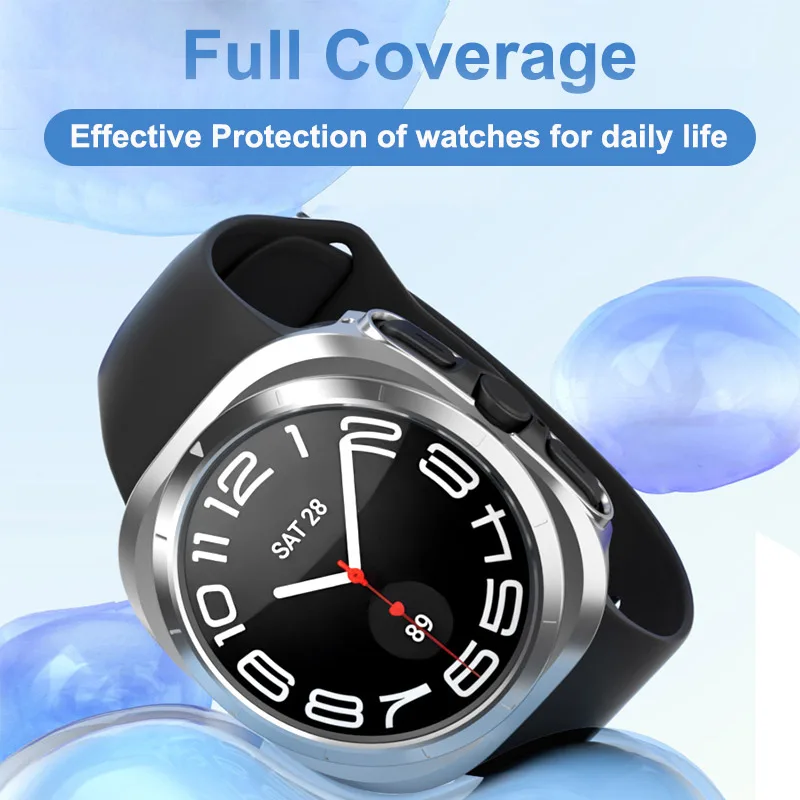 PC Case For Samsung Galaxy Watch Ultra 47mm Scratch Proof PC Hard Protector All-Around Bumper Samsung Watch7 Accessories