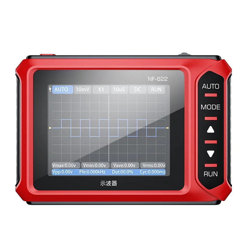 NF-622 Handheld Digital Oscilloscope with 2.8-inch TFT Display and 2.5MS/s Sampling Rate for Waveform Analysis