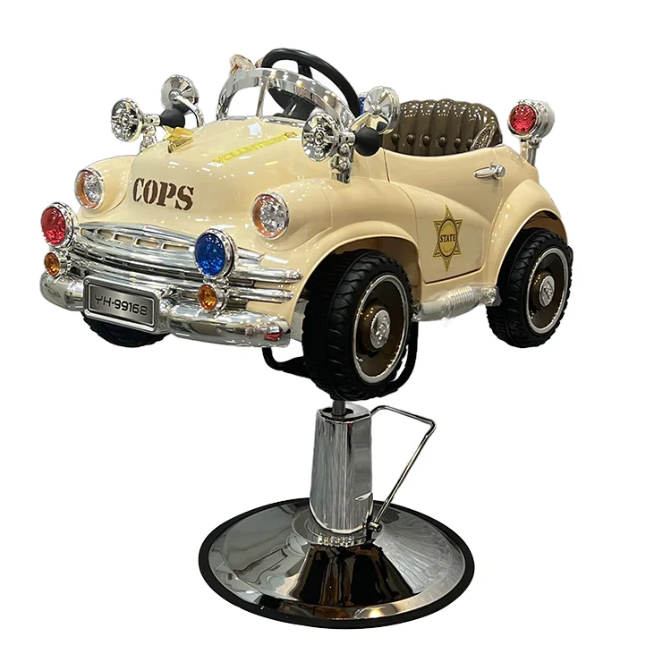 

Kids Car Yellow Hair Salon Chair Hair Salon Chair Car for Kids Retro Barber Chair Kids