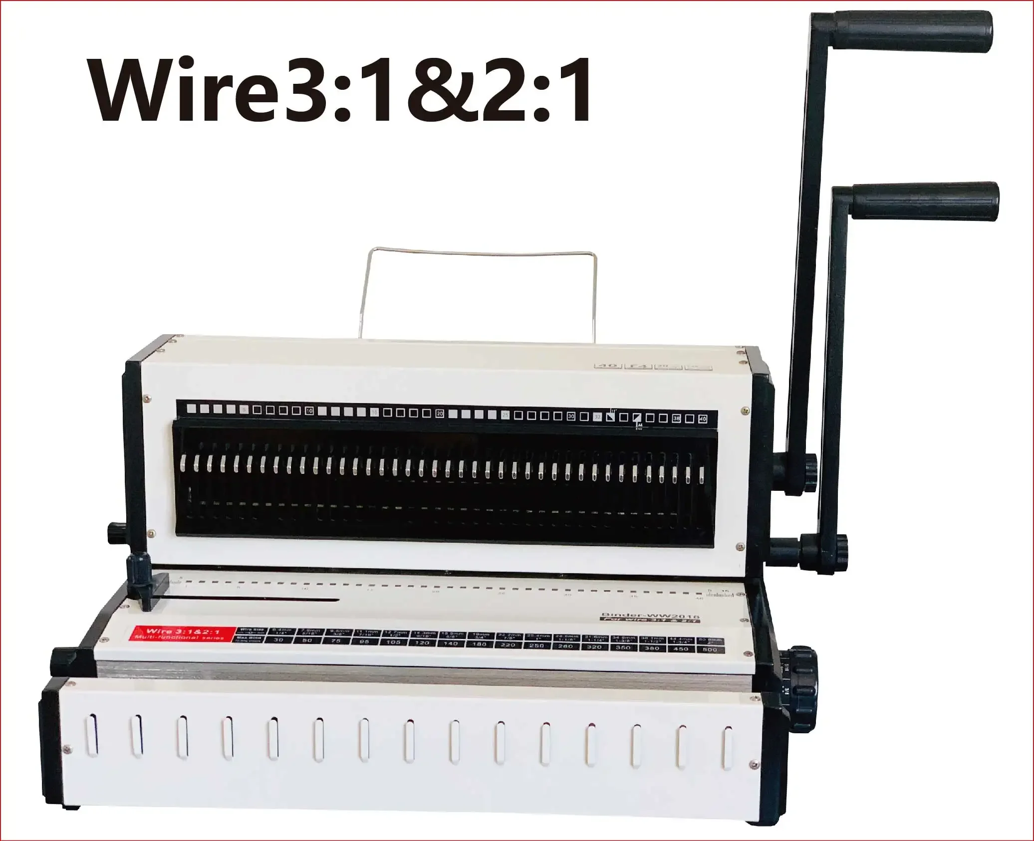 2in1 Wire and Coil Multifunctional Book Binding Machine WW2018 Manual