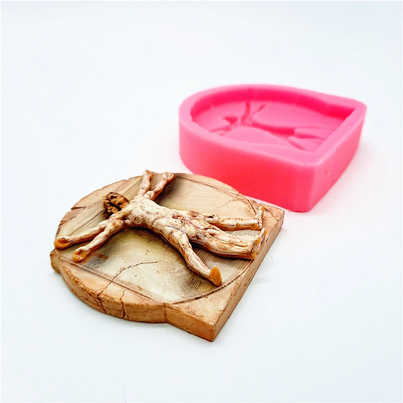Human body analysis, silicone mold, gypsum resin, candle, concrete, DIY handmade crafts, ornaments