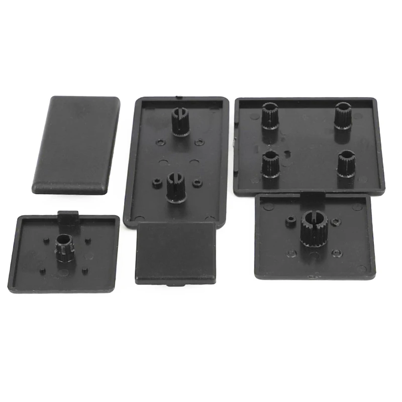 5/10/20/50PCS Black Plastic End Cap Cover Plate Endcap for 2020 2040 3030 3060 3030R 4040 4080 4040R 4545 EU Aluminum Profile