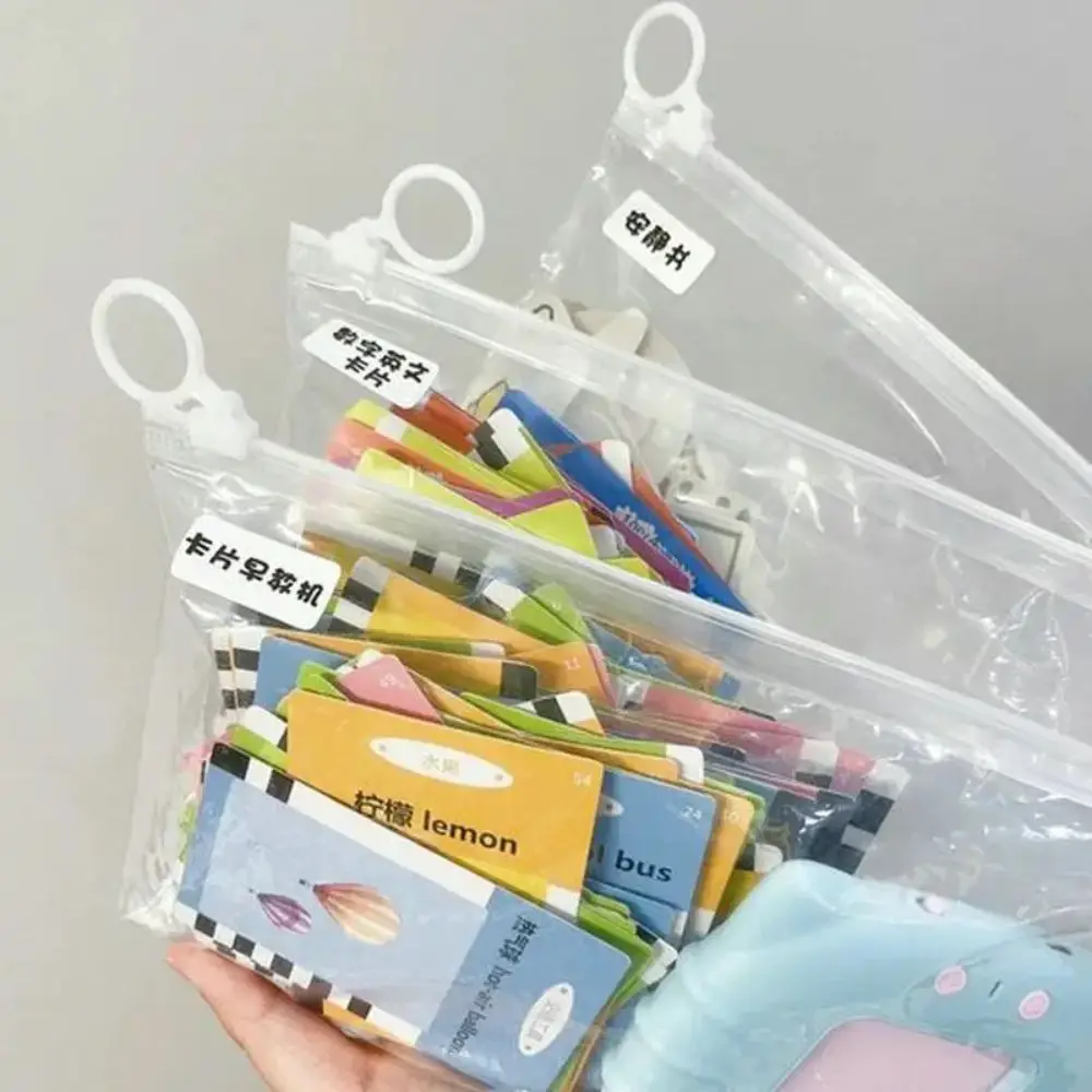 20pcs, Extra Thick Zipper Bag, Stationery, Sundries Sorting Bag, Storage Bag, HD Transparent Sorting Bag 20 Silk