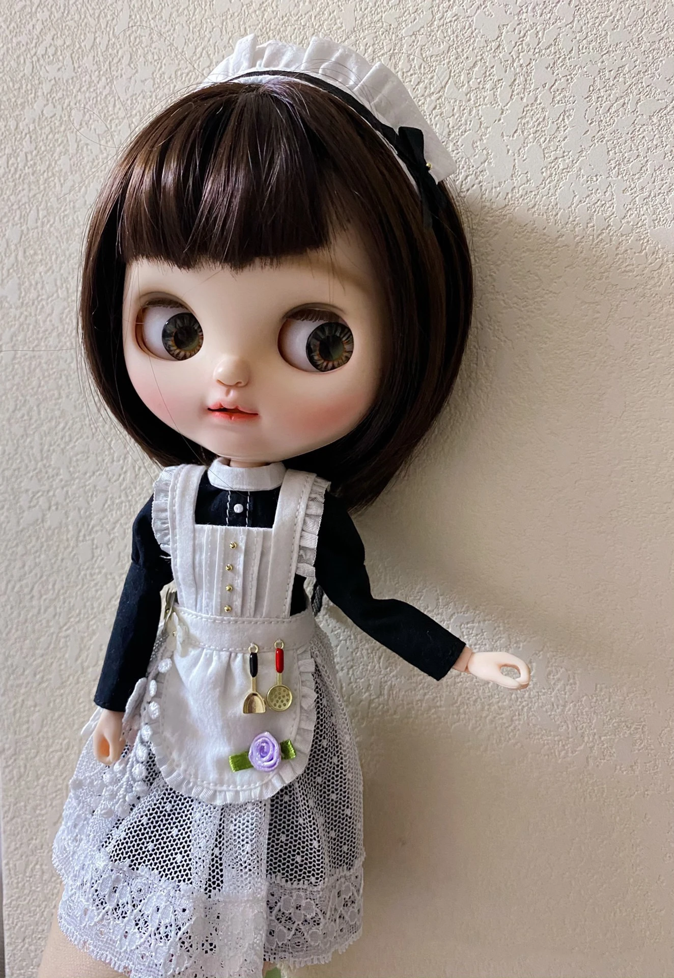 BJD Blythe dress Clothes Maid apron skirt 1/6 30cm  Dolls (Fit for Pullip,Ob24, ob22、Licca)