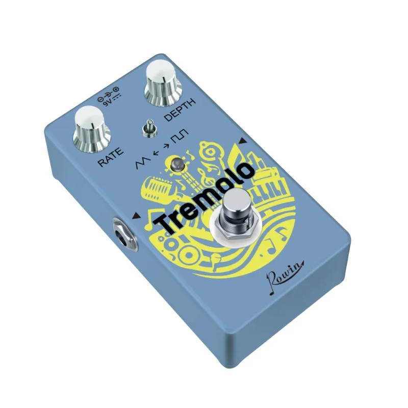 RE-07 2 Modes Switching Tremolo Guitar Pedal Electric Guitar Bass Pedal With Phoenix Wings Triangle Square Wave Design-AA8