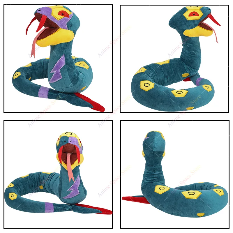 Anime Cute Seviper Bendable Snake Plush Toy Cartoon Steelix Soft Stuffed Doll Adjustable Shape Plushie Home Decor Gift for Fans