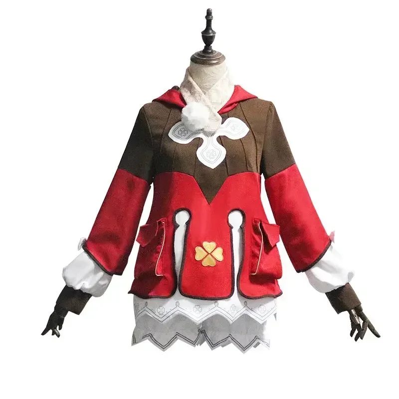 

New Genshin Impact Klee Loli Cosplay Costume Set Anime Halloween Carnival Outfit Includes Gloves Socks Hat And Ears For Fans