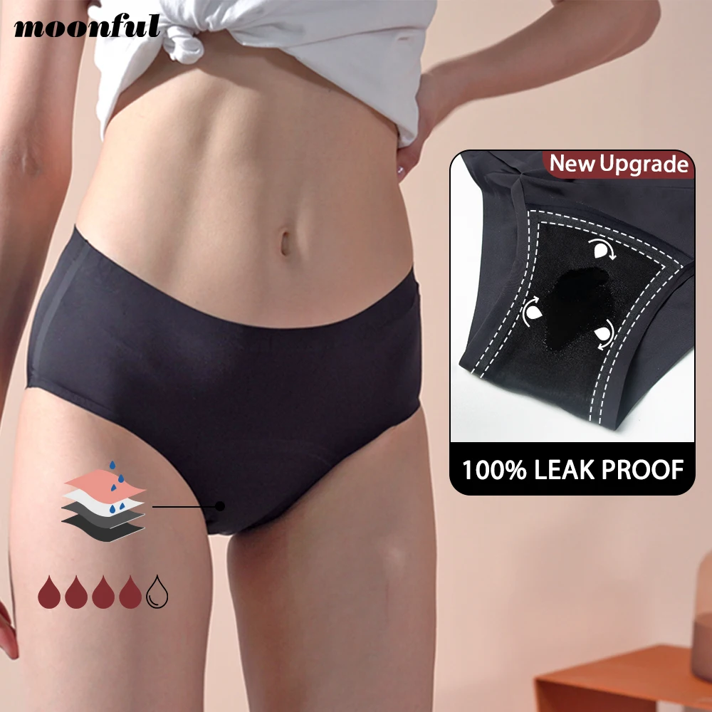 

Menstrual Panties for Women Seamless Period Panties Leak Proof Menstrual Briefs Heavy Absorbent Underwear Culotte Menstruelle