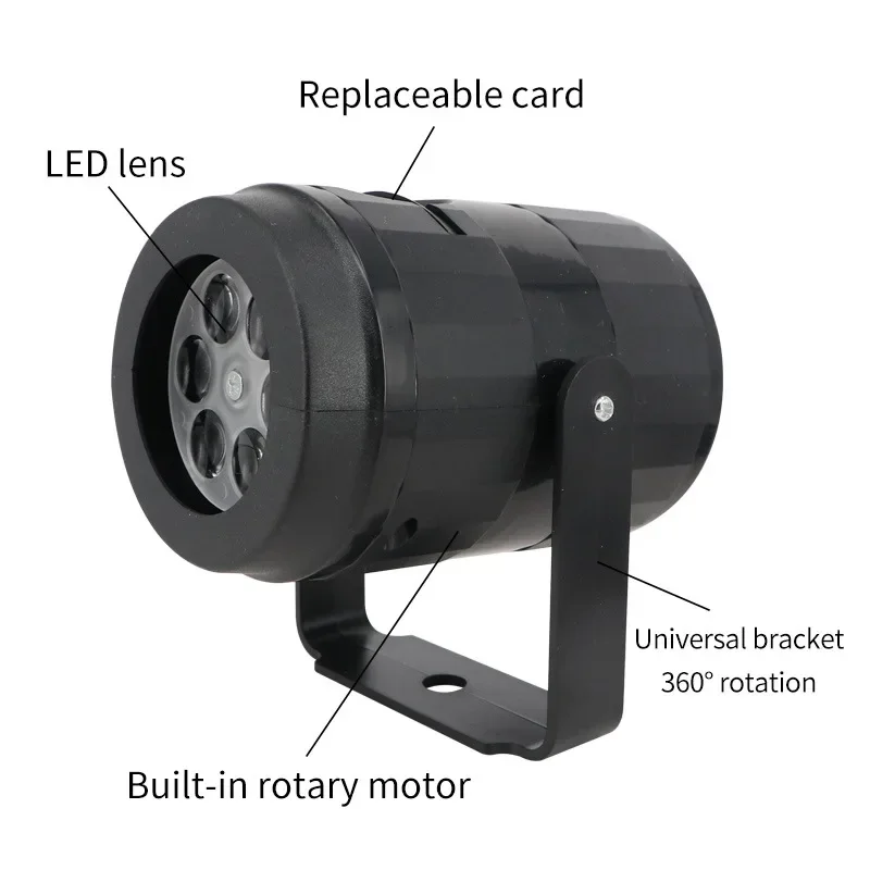 أضواء جهاز عرض عيد الميلاد في الهواء الطلق عطلة Led مصباح إسقاط مقاوم للماء ديكور عيد الميلاد ندفة الثلج ضوء الليزر أضواء المسرح الطرف #5