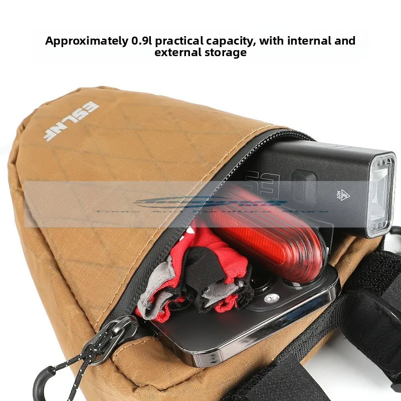 Torba rowerowa na ramę, trójkątna, o dużej pojemności, torba na ramę roweru szosowego, odporna na zachlapania, sprzęt rowerowy