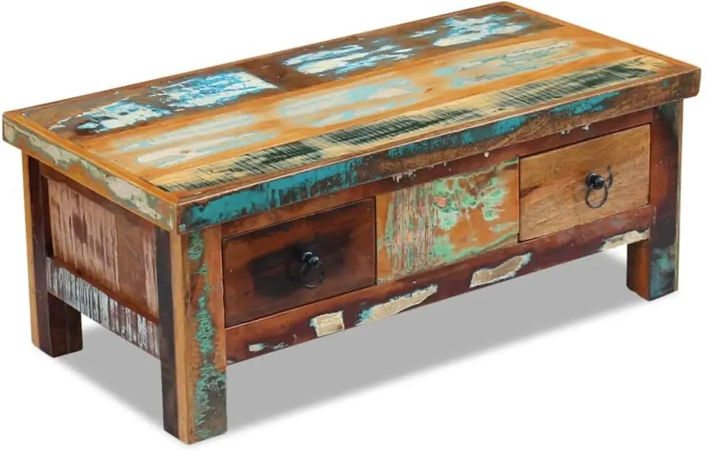 Table basse de style rétro T1, table centrale, tables d'appoint, table de canapé, table de cocktail, table de salon, rangement pour chambre à coucher, salon