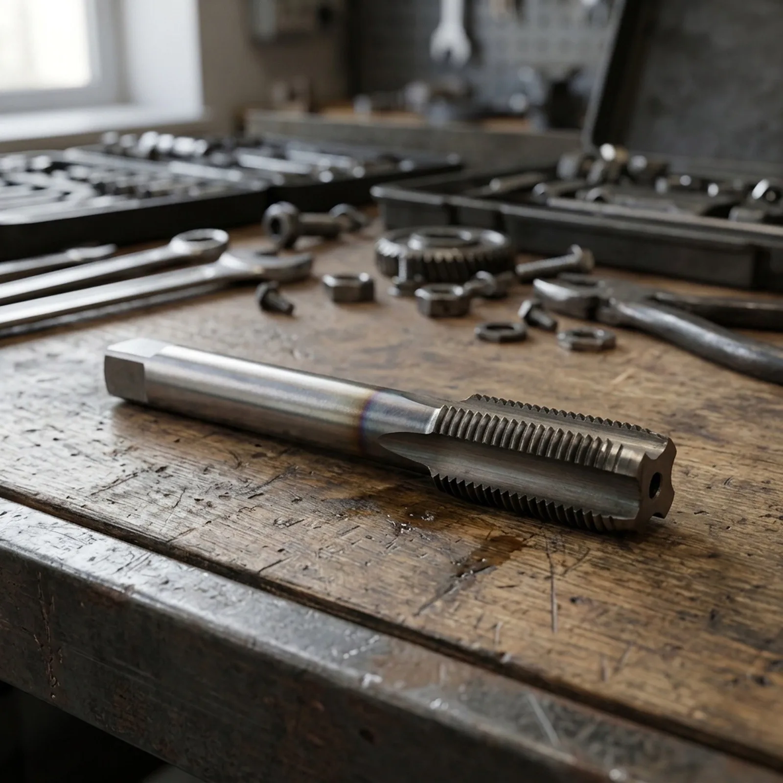 1/2 inch 20 UNF Right Hand Tap Constructed from High Steel for Metal Threading in Manufacturing and Repair 1/2