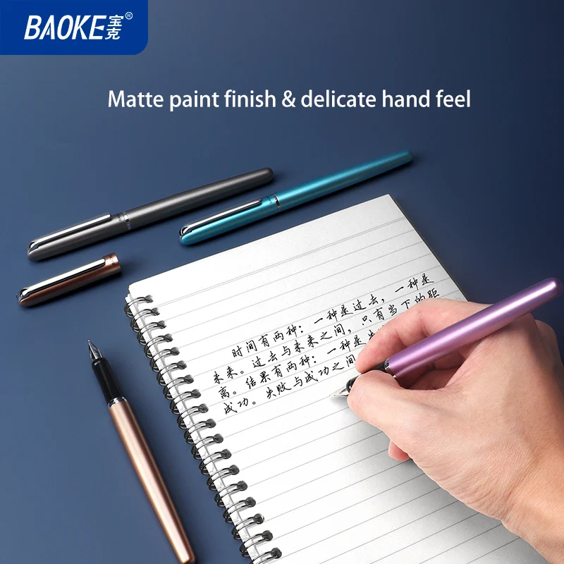 BAOKE PM179 Luxury Metal Fountain Pen Gift Set F Tip