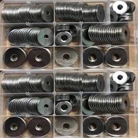 75/170/230 Uds arandelas planas grandes 304 juntas de arandelas planas grandes de acero inoxidable M3 M4 M5 M6 M8 M10 M12 Kit de sujetadores de arandela de Metal