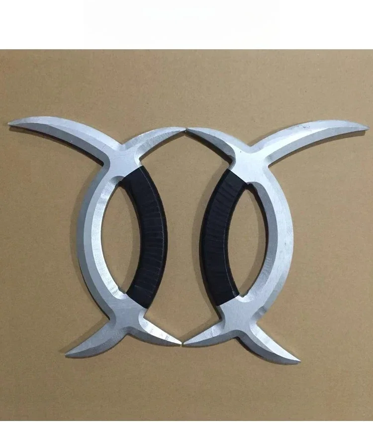 【1 Pair】Wooden Double Axes - Bagua Ziwu Yuanyang Yue for Stage & Film Performances
