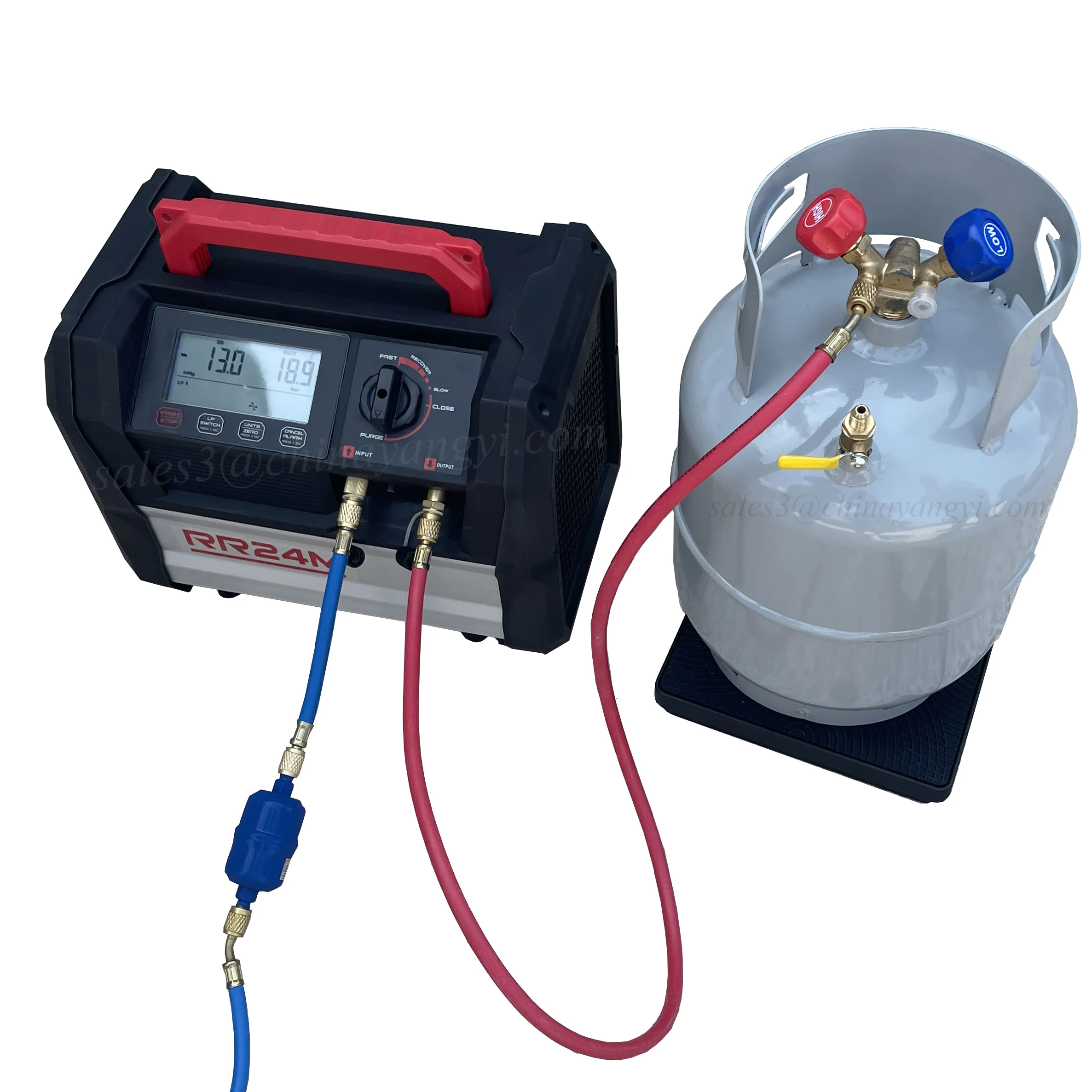 New Products Complete A/C Recovery System Twin Cylinder Gas R134a/R1234yf DC Recycling Unit with 80% Overcharge Protection - Image 3