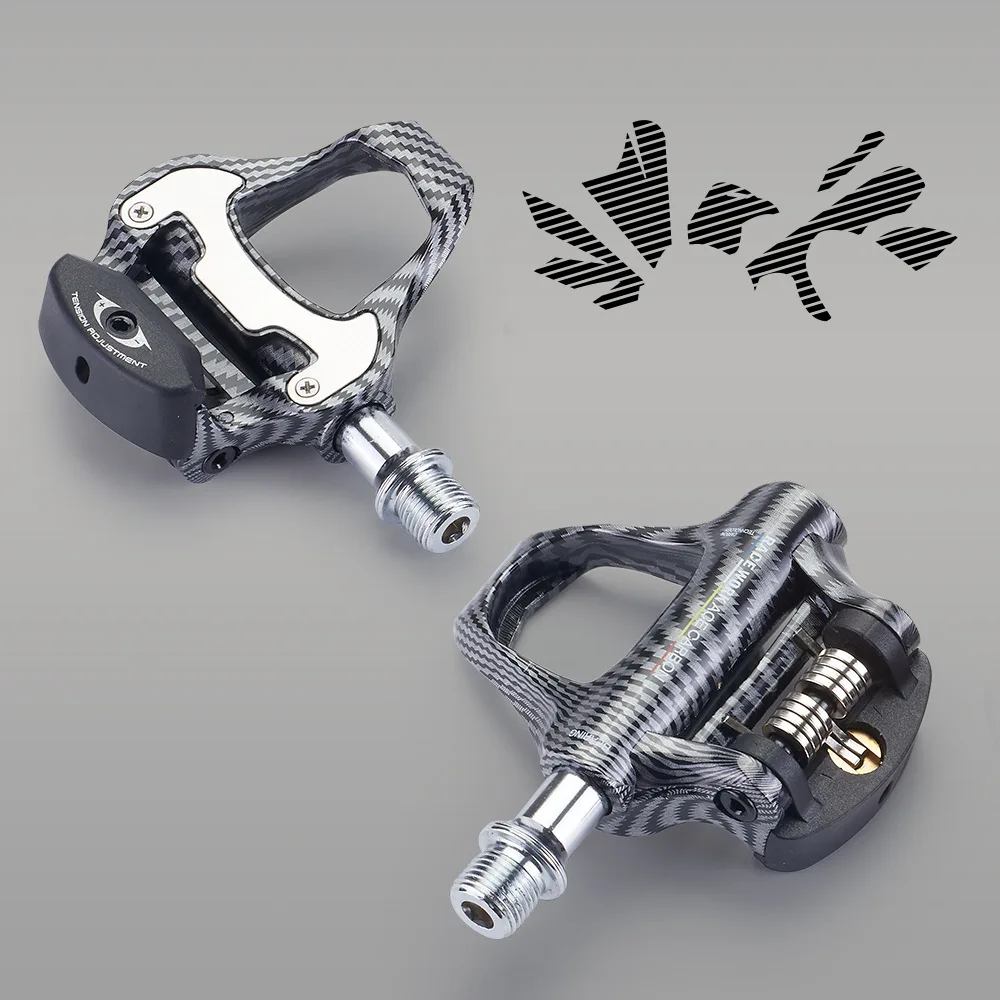 Road Bike Lock Pedal Ultra-Light Carbon Fiber Self-Locking Aluminum Paddle Bearings  Pedal R550 With SPD Lock