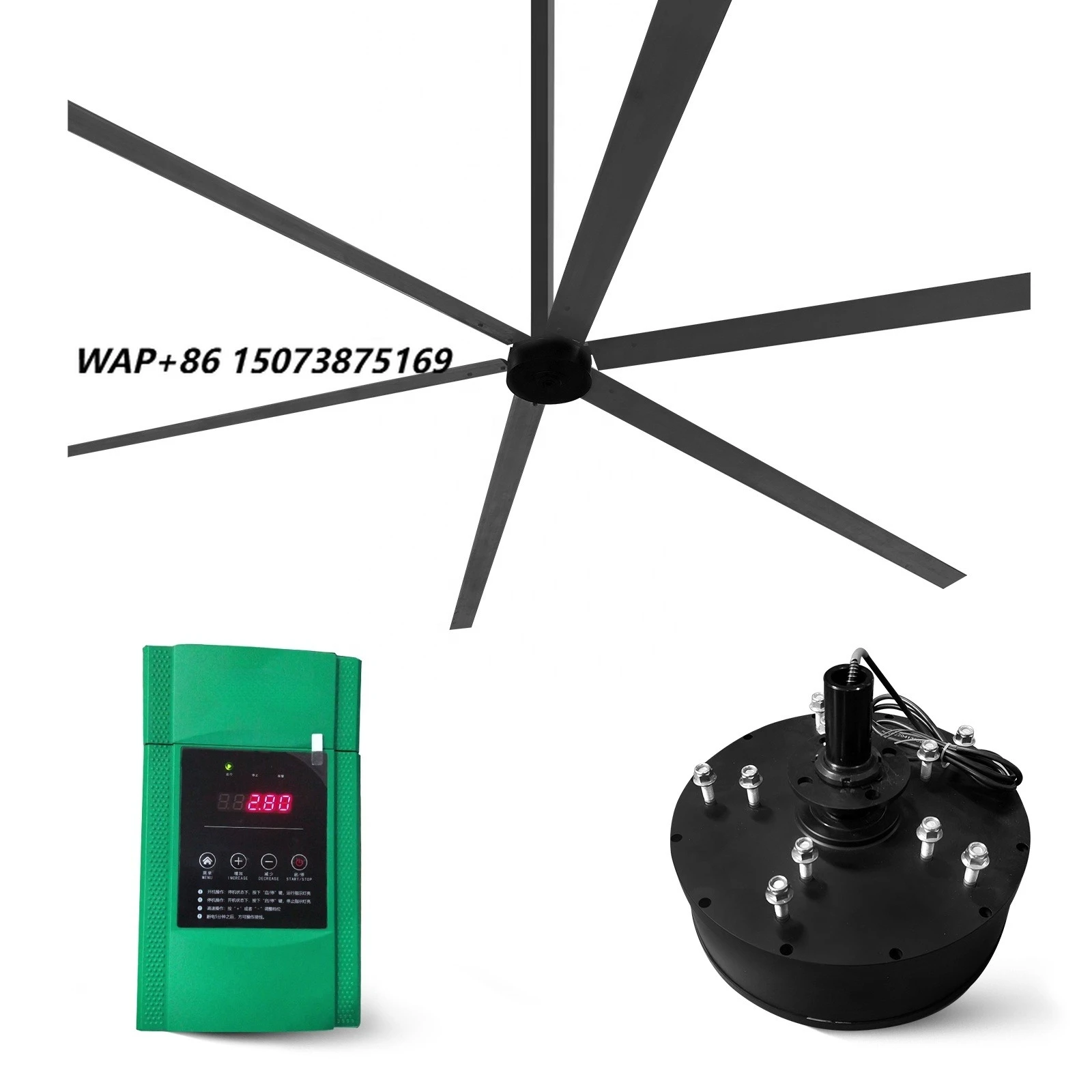 Energy-Saving Electric Ceiling HVLS Fan for Giant Industrial Spaces