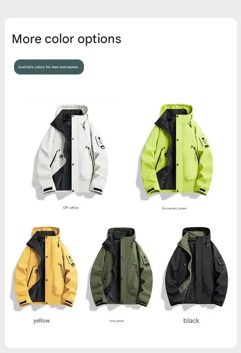 

Free shipping Waterproof HikingJacket MenWomen, Outdoor Mountaineering Fishing Raincoat, Spring Autumn Sports Wear, Multi Colors