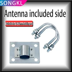 Anten U-cıvata kelepçesi kiti cam elyaf Lora helyum Hotspot madenci hava direk boruları kutup braketi montaj anten klip kodu