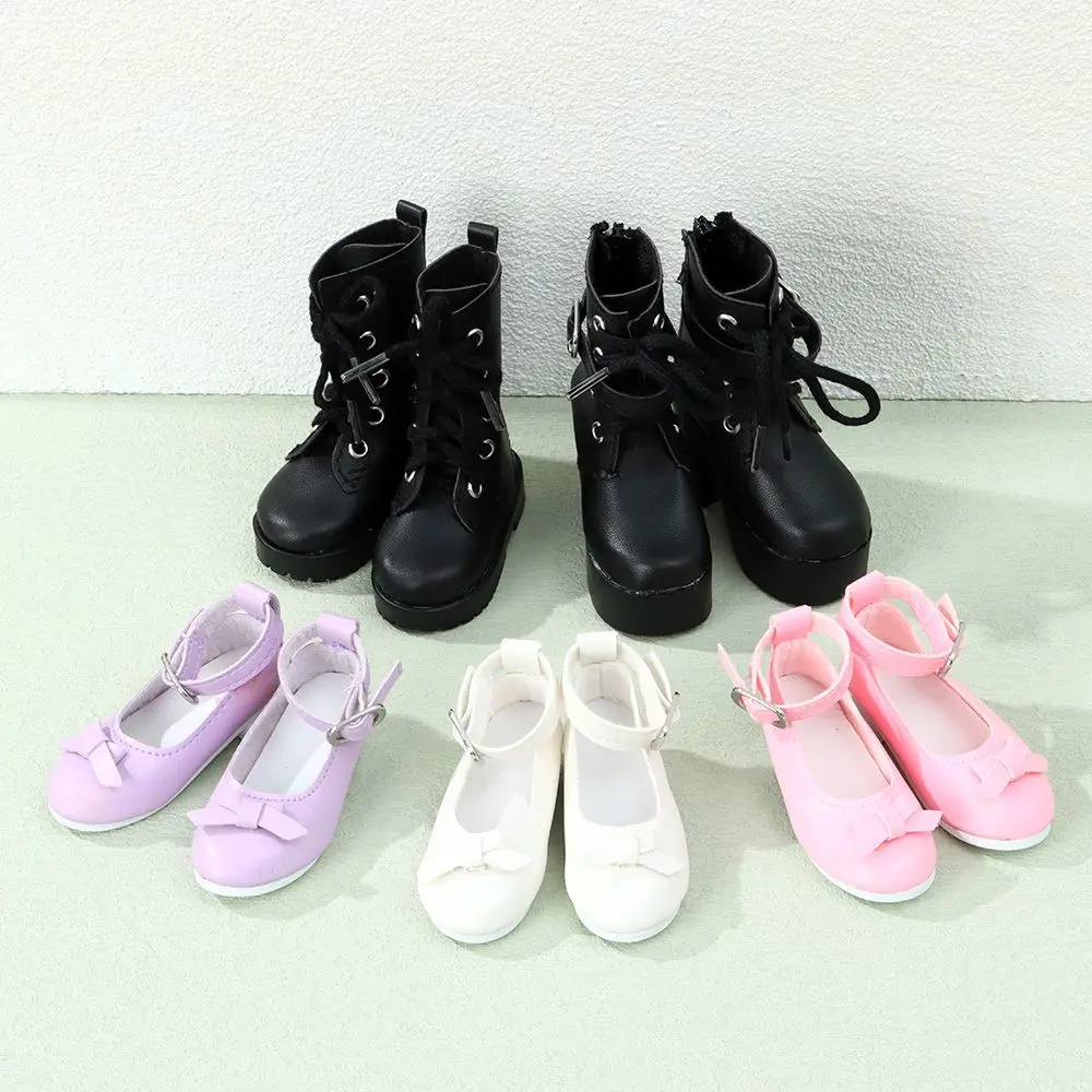 Doll Accessories For BJD 60 cm Doll Shoes 1/3 Girl 7.5 cm Dainty Boots With High Heels Sandals Dress Toys Playhouse Kids Toy