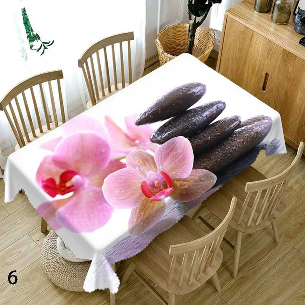 Flower Leaves Wedding Table Cloth Anti-stain Tablecloth Table Cloth Rectangular Table Tablecloth Cloth Cover Outdoor Picnic Mat