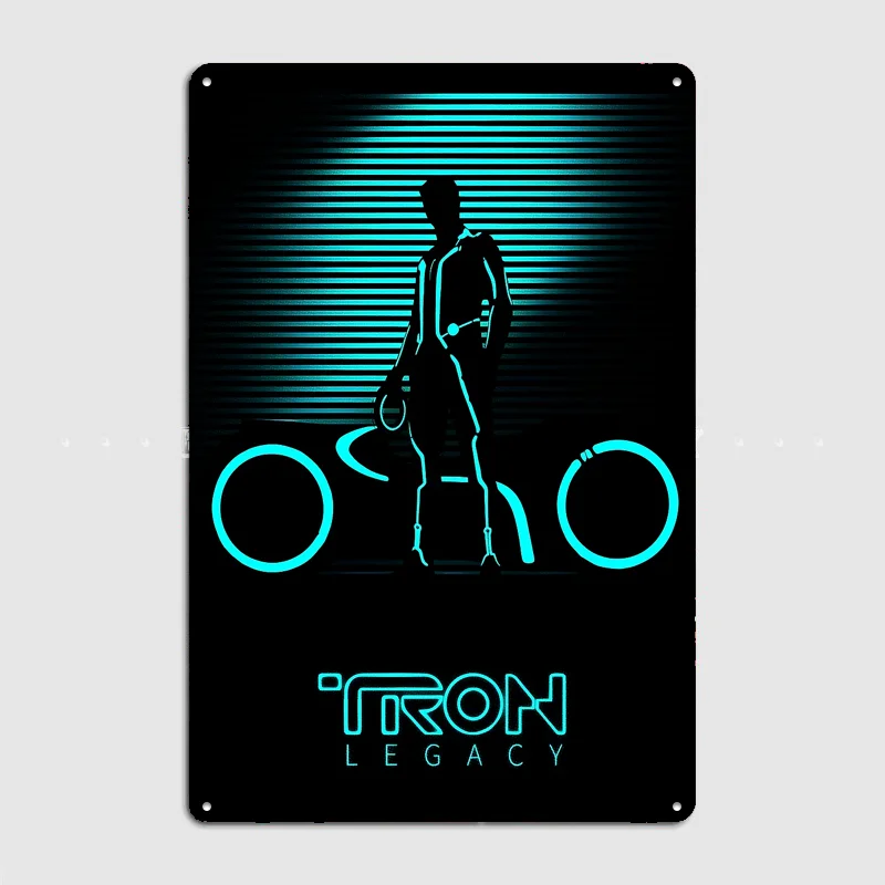 Tron Legacy Silhouette Poster Retro Custom Sign Club Bar Indoor Wall Vintage Posters Room Decoration Home Decor