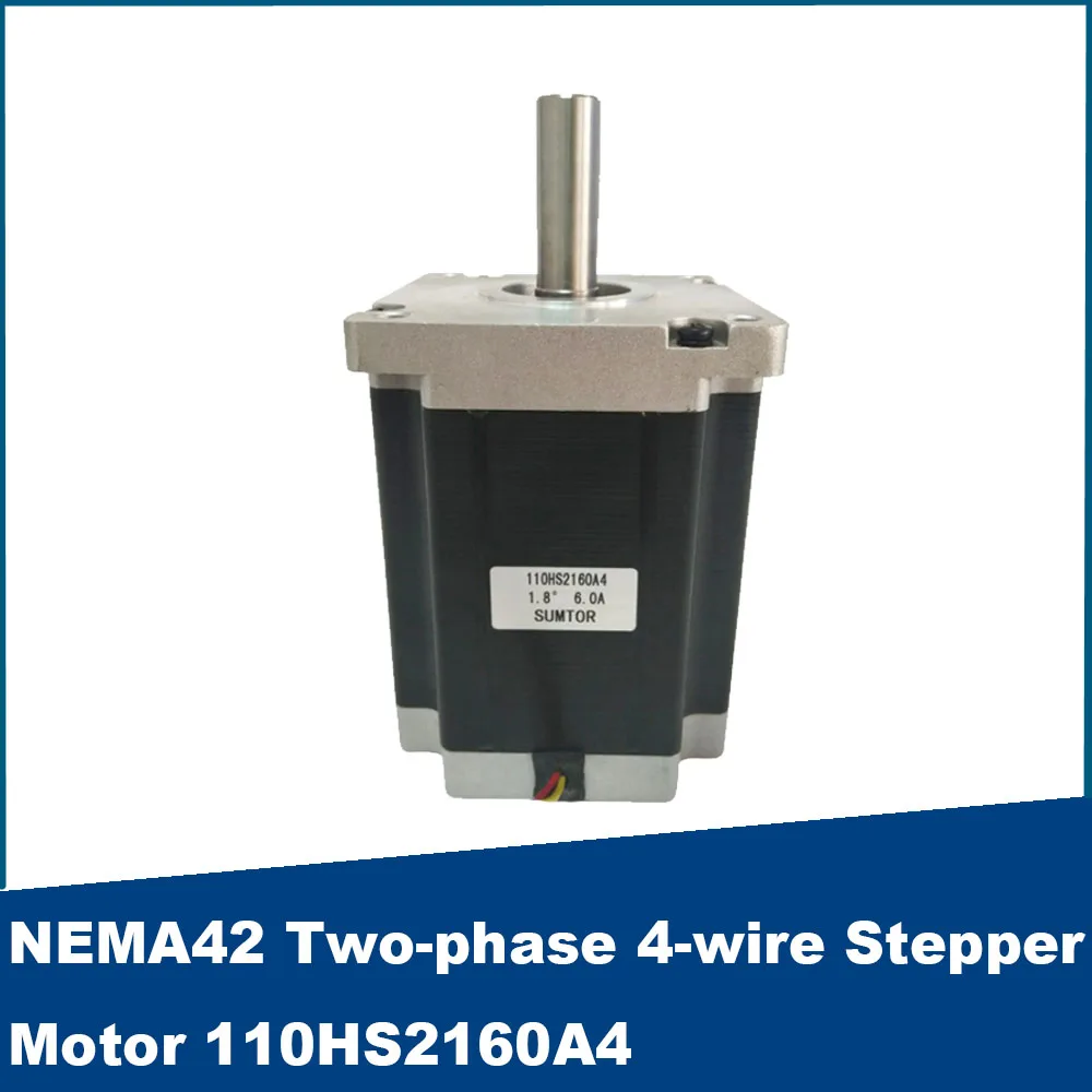 NEMA42 Stepper Motor 2-phase 4-wire 150mm 1.8 Degrees High Torque 21Nm 6A Frame Size 110mm Hybrid Motor