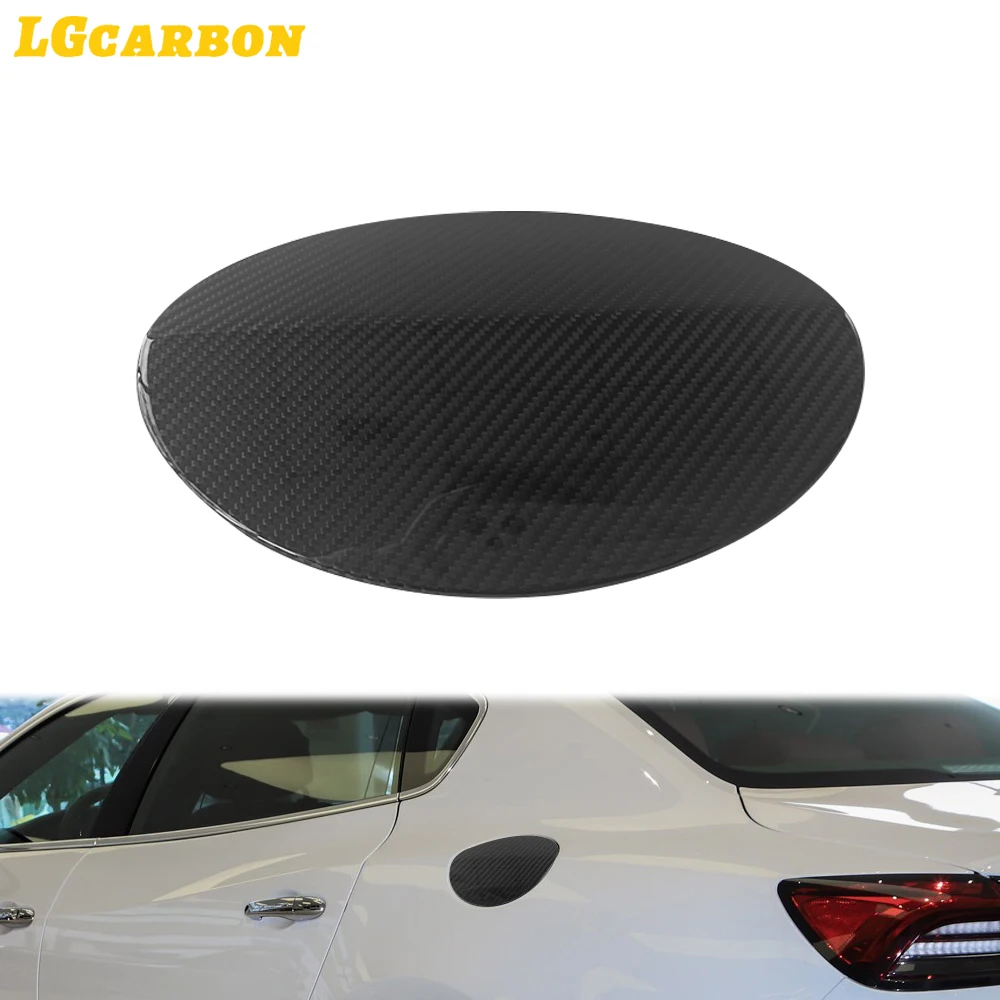 LGcarbon for Maserati Quattroporte 2013-UP Car Carbon Fiber Fuel Tank Cap Trim Cover Fuel Tank Cap Cover Car Accessories