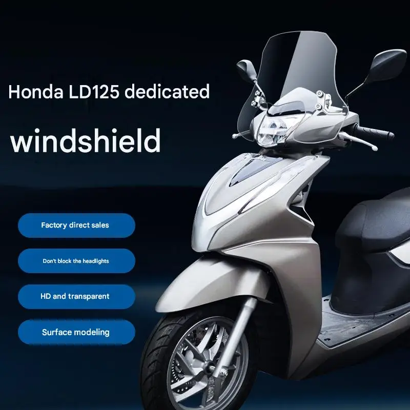 For the Honda LD125 Link special front windshield non-destructive installation modified windscreen accessory