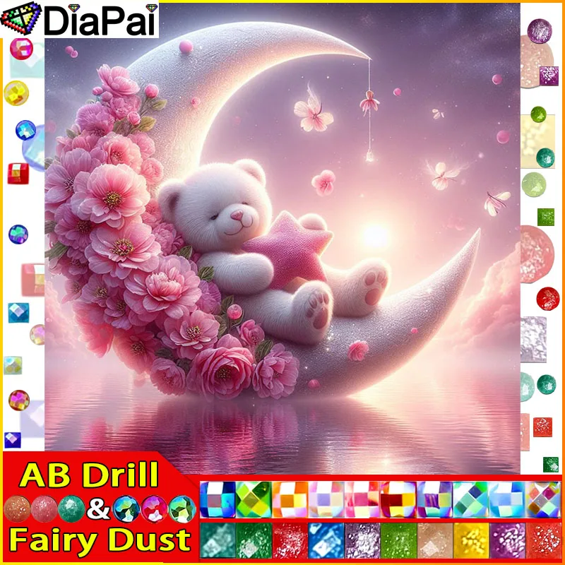 DIAPAI Fairy Dust AB Square/Round Drill 5D DIY Diamond Painting 