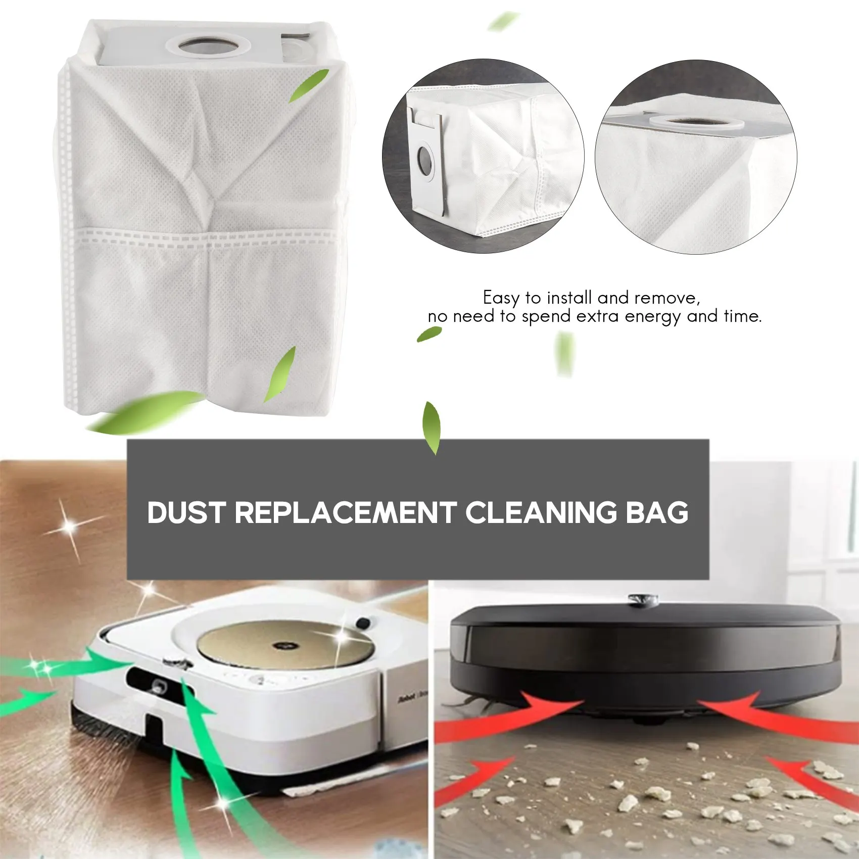 Zubehör Staubbeutel für Conga 2290 Roboter-Staubsauger Staubfilter Papierbeutel Staubbeutel ErsatzVERKAUF