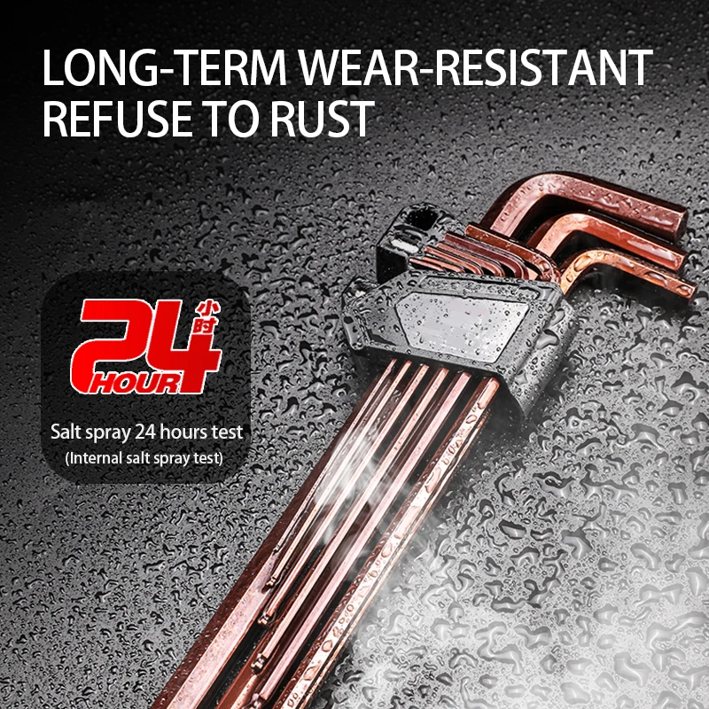 Universal  Ball End L Type Hand Tools Kit Allen Key Set Hex Wrench Screwdriver Set Hexagon Spanner Torx Star Keys Tool