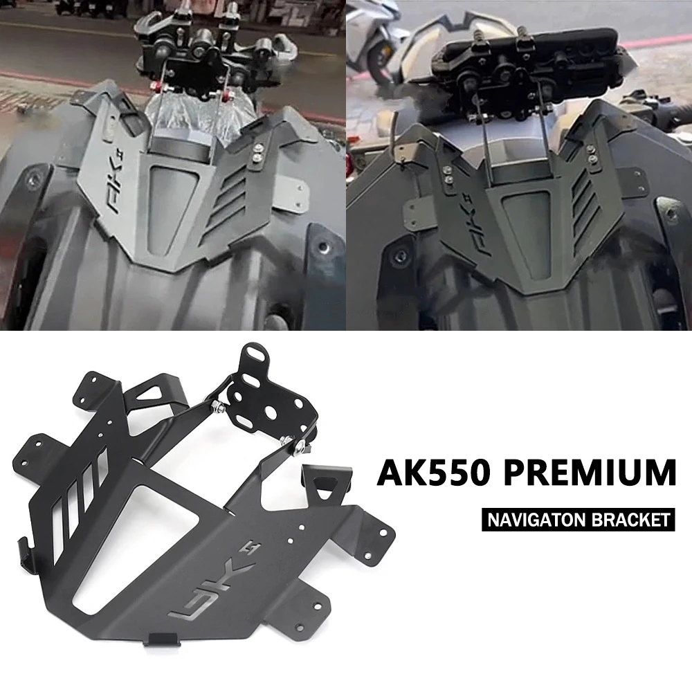 

Motorcycle Front Windshield Phone Stand Holder For KYMCO AK550 AK 550 Premium Navigaton Plate GPS Bracket