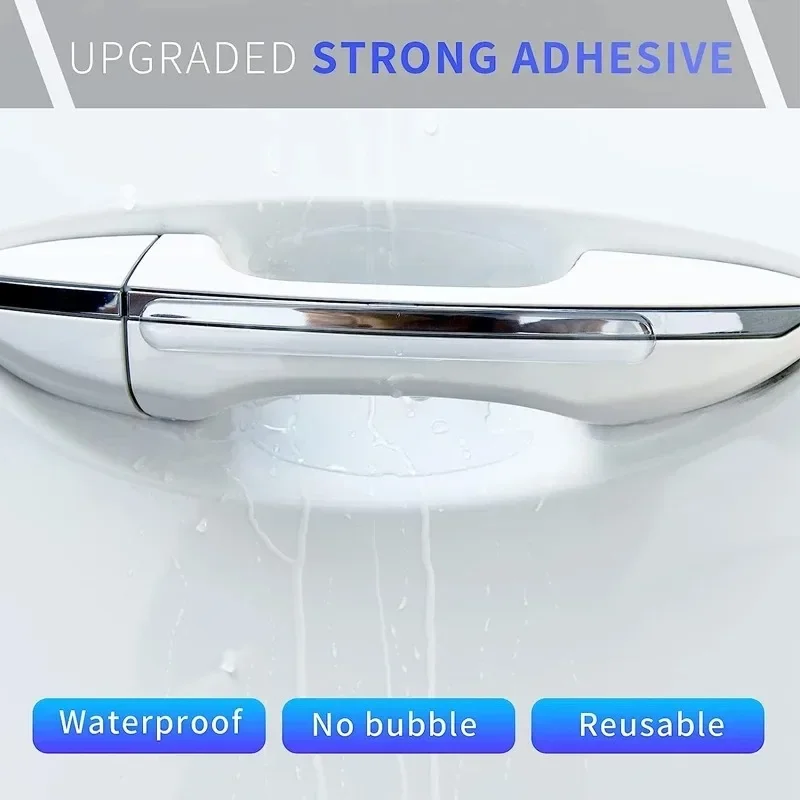 Transparent Car Door Handle Stickers Universal Invisible Anti-scratch Protection Sticker Silicon Auto Door Bowl Protective Film