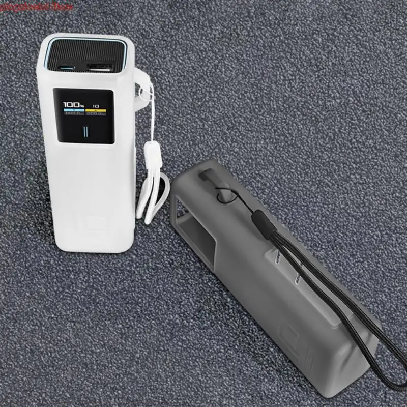 Couvercle en silicone E8BA avec les chocs avec des coupures dans le stockage du câble pour le boîtier du chargeur