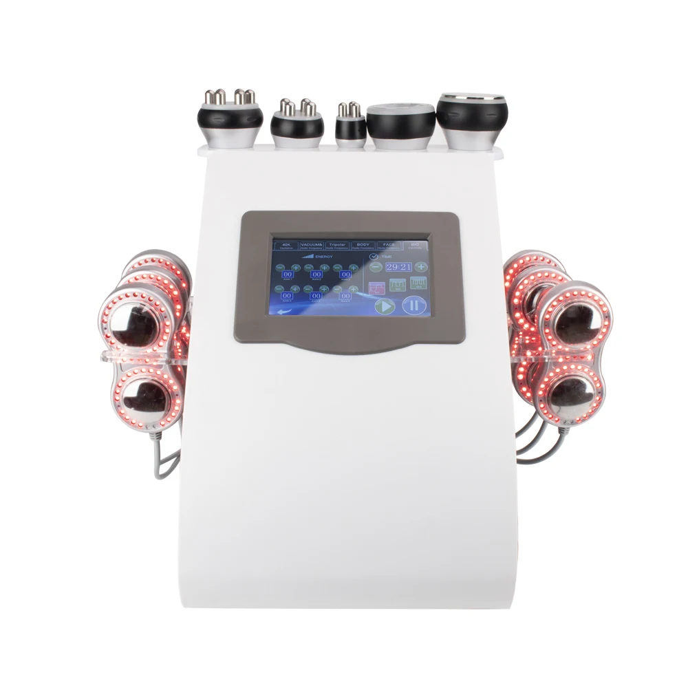 6d Lipolaser 80k RF Cavitation Machine Lipo Laser Weight Loss Slimming Cavitation Machine 6 En 1