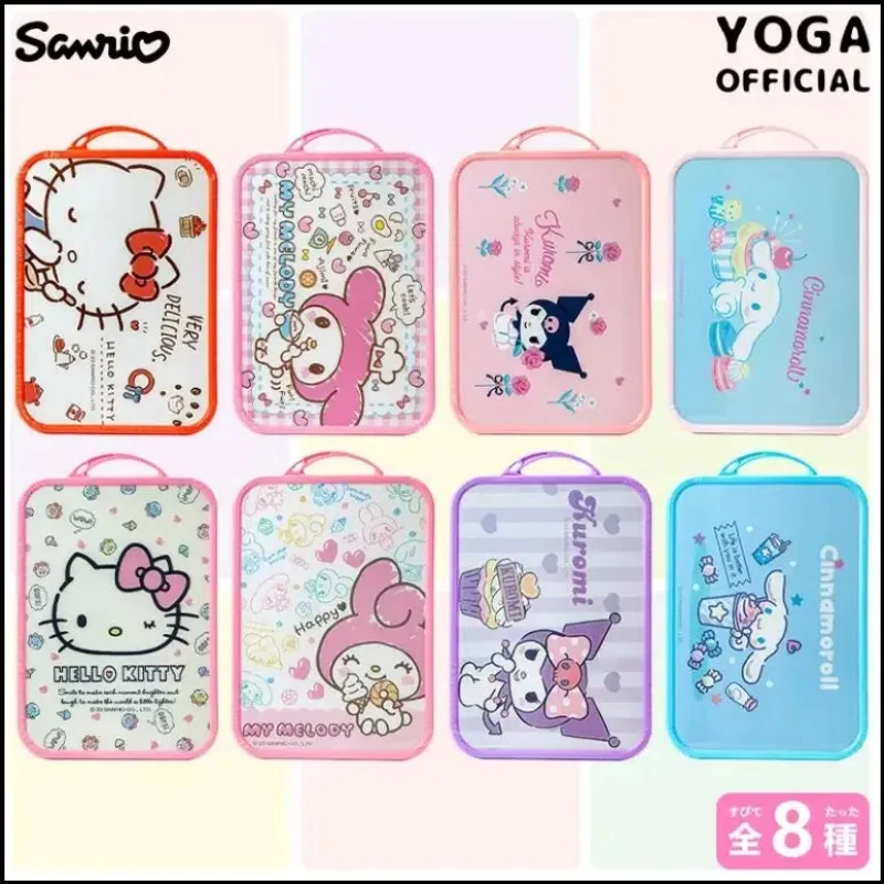 Sanrios Cartoon PP Fruit Cutting Board Anime Kawaii Double sided Usable My Melody Cinnamoroll Kuromi Picnic Outdoor Kitchenware