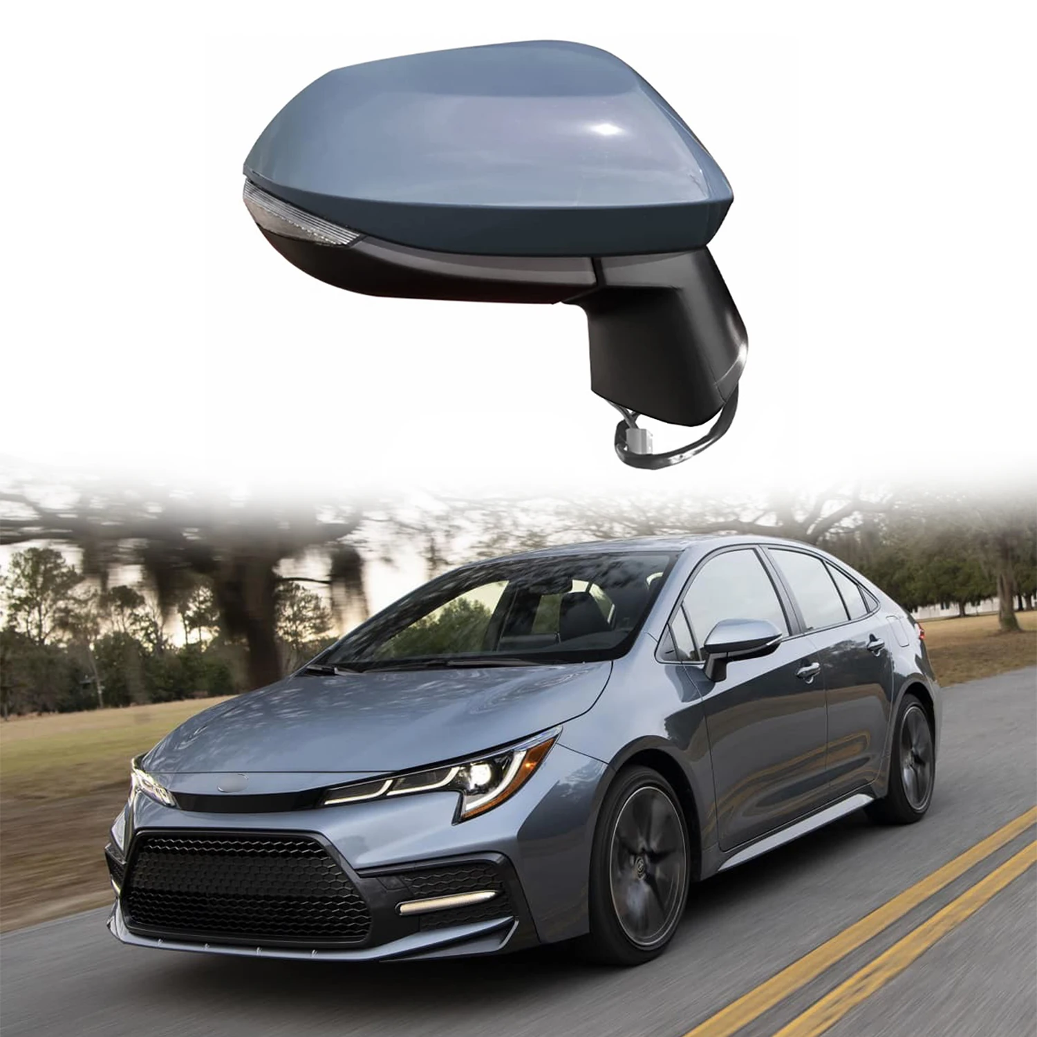 

Side Mirror Replacement Fit For 2019 2020 2021 Toyota Corolla Car Rearview Mirror For Toyota Corolla Accessories Heating