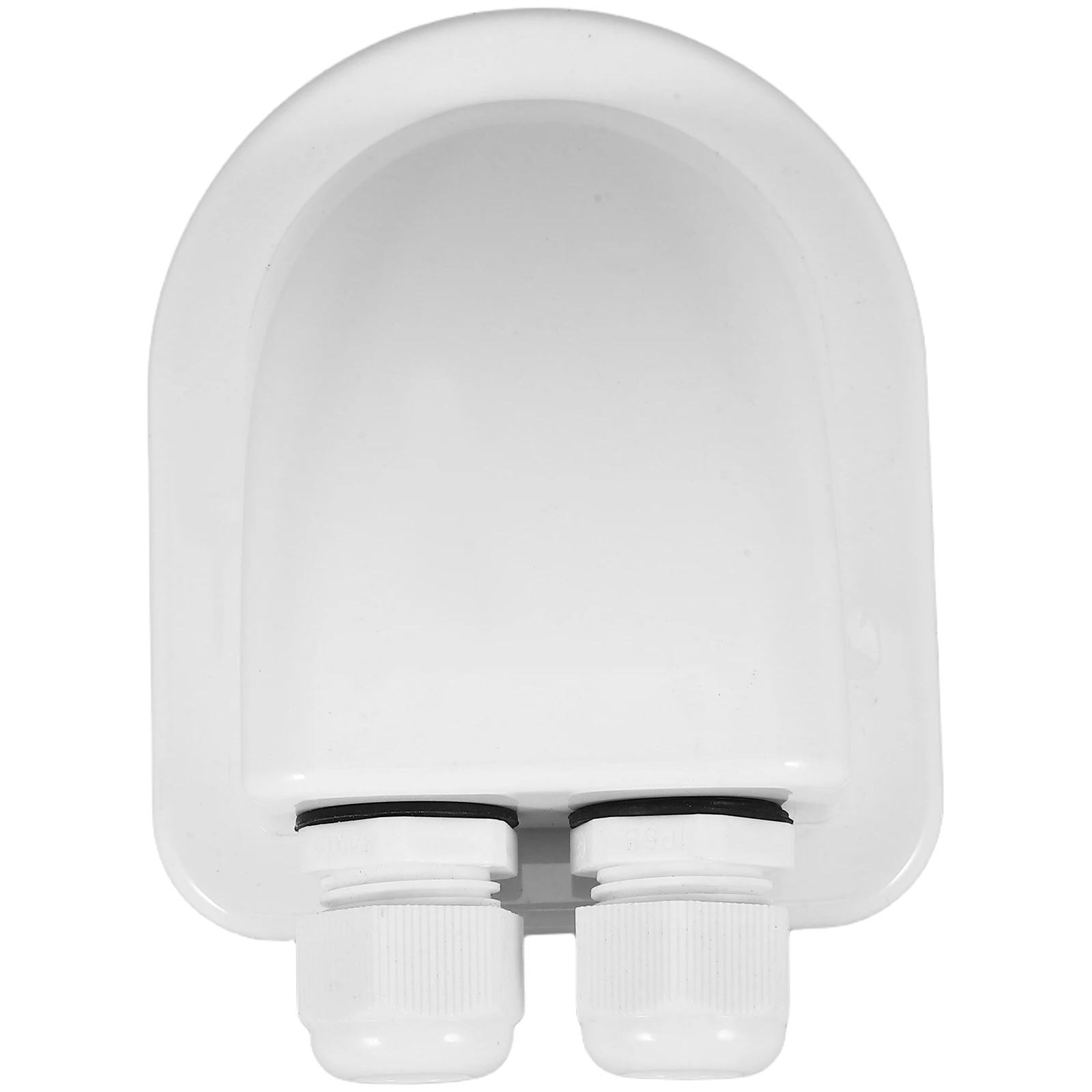 

ABS Wire Entry Gland Dual Holes Connectors for RV Yacht Solar Panel Cable Holder Long Life Waterproof Glue Installation No Punch