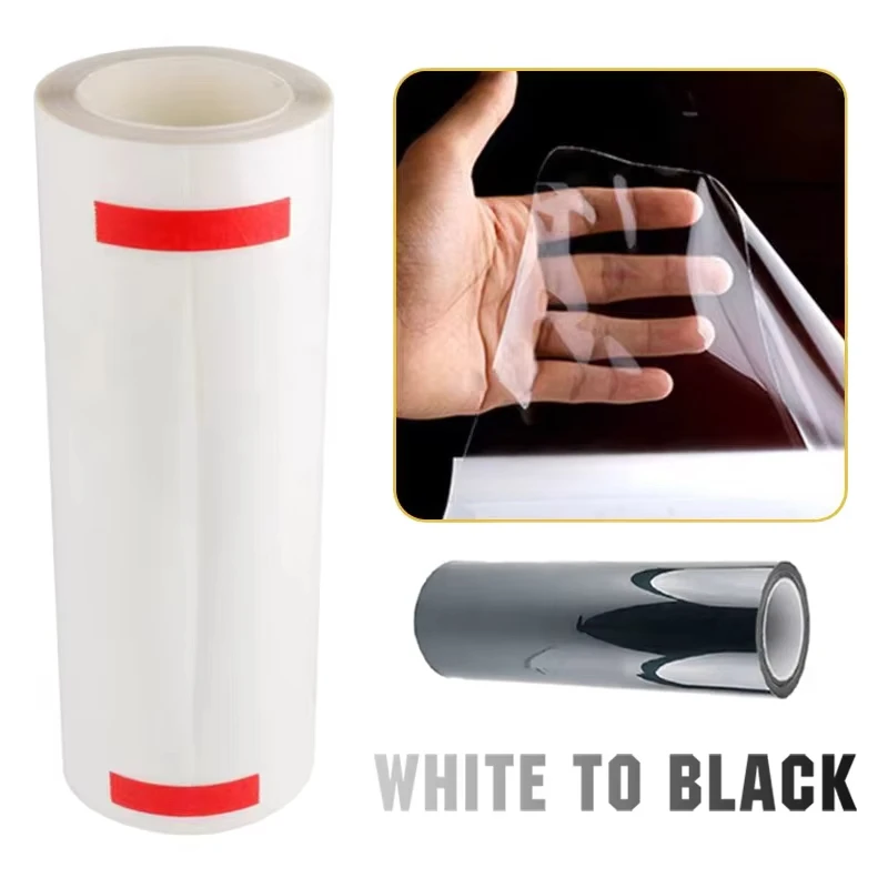 

Transparent Intelligent Protection Film Repair Scratches Photochromic Modification Film TPU Headlight Film White To Black Purple