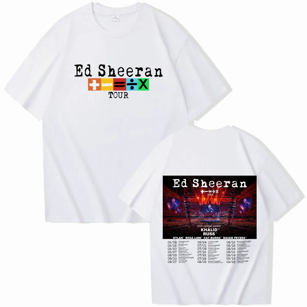 Ed Sheeran Mathematics Tour Time 2024 T-Shirts Ed Sheeran Black Shirts Unisex