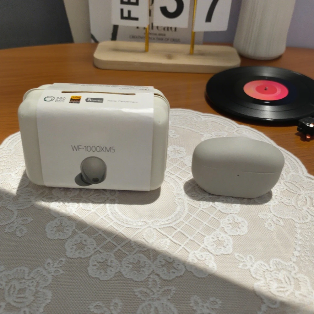 Earphone Bluetooth Nirkabel Mini WF-1000XM5 Trendi dan Cantik, Earphone Musik Bluetooth In-Ear