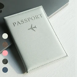 Matte Finish PU Leather Passport Holder Cover Blingbling Lightweight Travel Document Case Suitable for Flight Travel Accessories