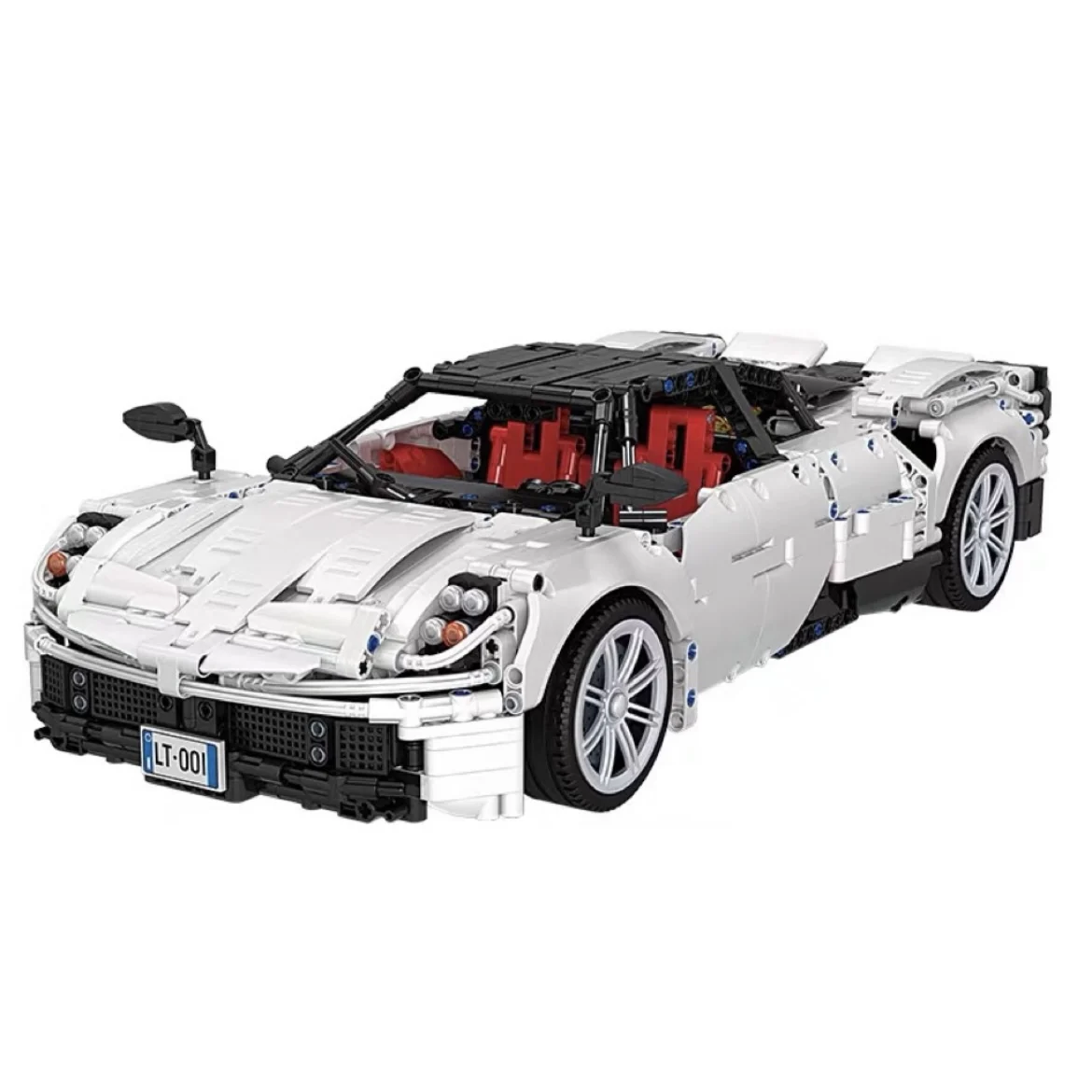 WINNER 7050 Technical White Super Sport Car 1:10 Model Building Blocks Vehicle Bricks Toy For Boy Girls Birthday Christmas Gift