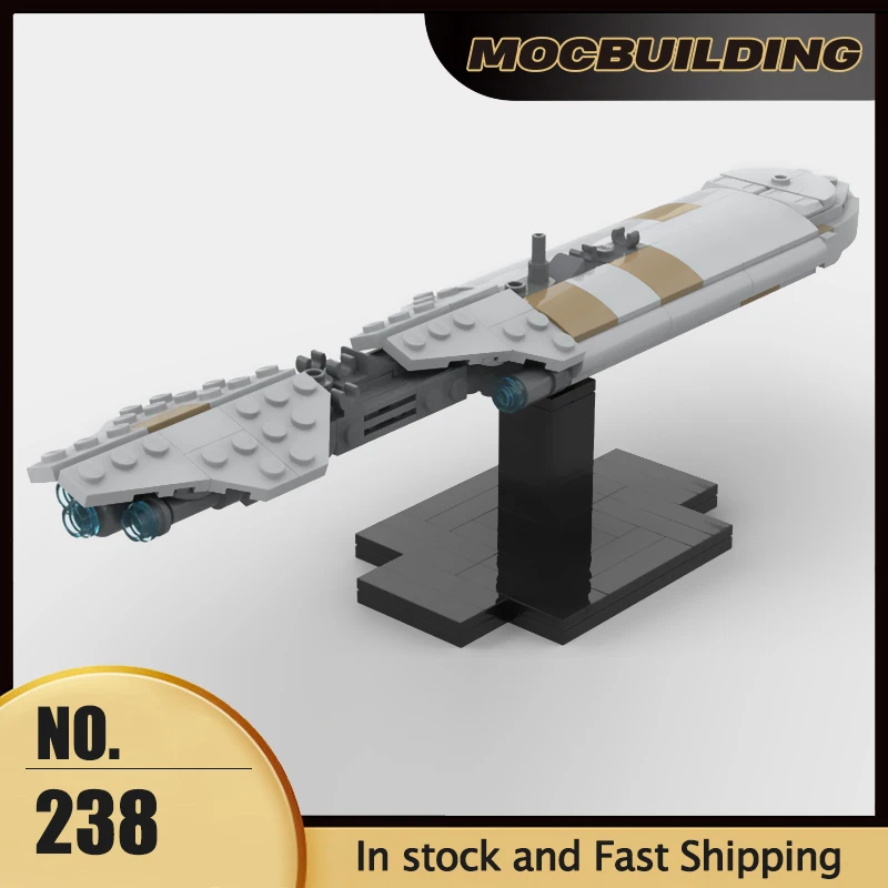 Space Movie Series Model 1:1455 MC30c Frigate MOC Building Blocks Warship Creative Collection Toys DIY Assembly Bricks Gifts