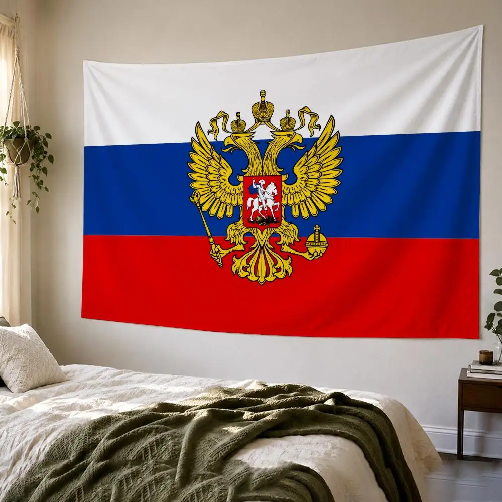 Russia President Flag Russian Tapestry Bedroom Living Room Bar Party House Home Dorm Interior Wall Decor Background Banner